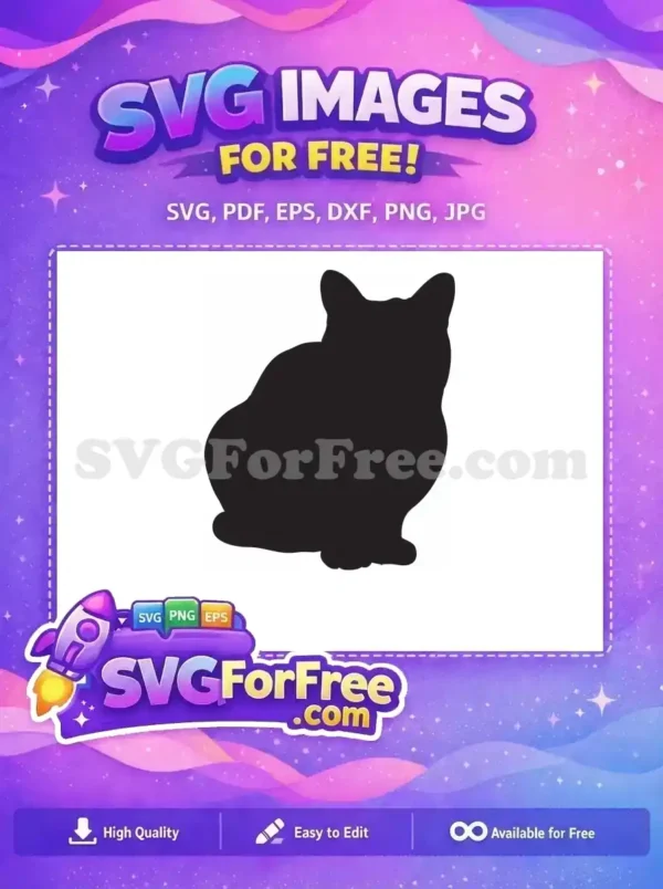 Discover this free cat silhouette vector, perfect for crafting and digital art. A versatile, free design asset for all your creative needs.