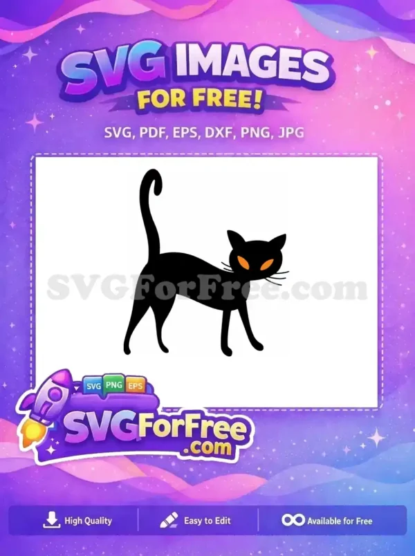 Free design SVG of two glowing orange, almond-shaped eyes peering from a deep black background. A mysterious free vector.