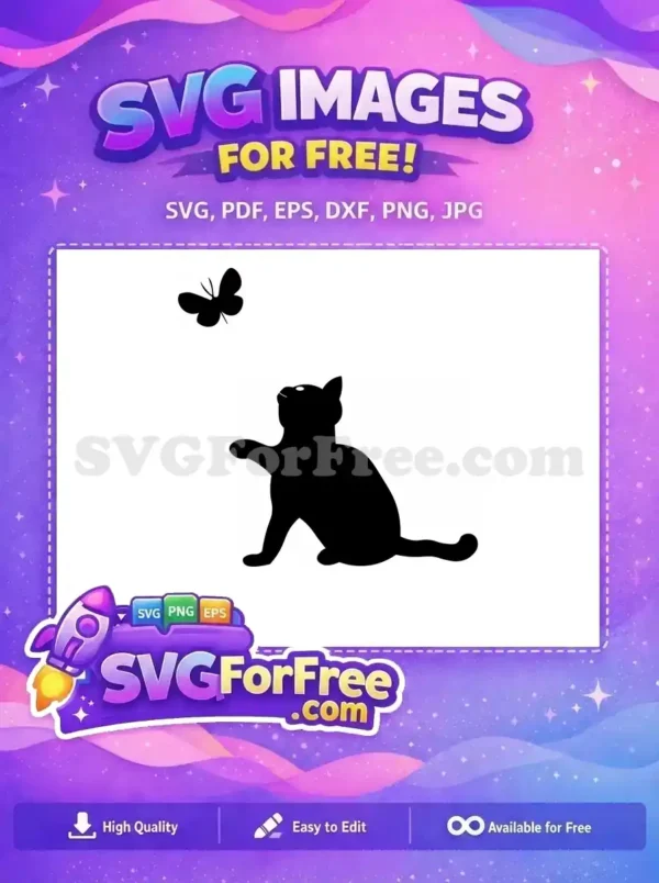 A free abstract SVG design featuring a white square, dot, and curve on a black background, ideal for modern projects.