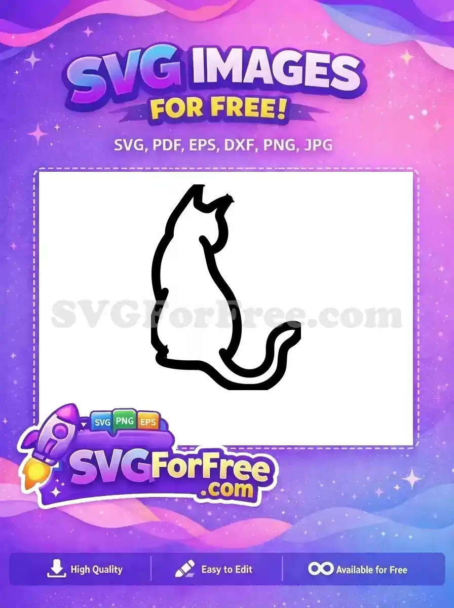 A free abstract black connector path SVG design, featuring bold lines and a smooth curve for versatile graphic use.