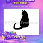 Free Grumpy Cat Face Free Black Cat Silhouette Aristocats Free SVG - Instant Download