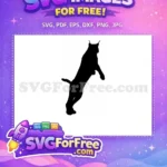 Free Black Cat Silhouette Free Sitting Cat Outline Halloween Free SVG 2 - Instant Download