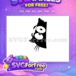 Free Worried Sylvester Jr Cat Free Peeking Big Eyes Looney Tunes Free SVG - Instant Download