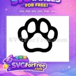 Free Elegant Black Cat Free Curled Tail Outline Feline Pet Design Free SVG - Instant Download
