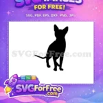 Free Sitting Black Cat Free Alert Pointy Ears Silhouette Kitten Free SVG - Instant Download