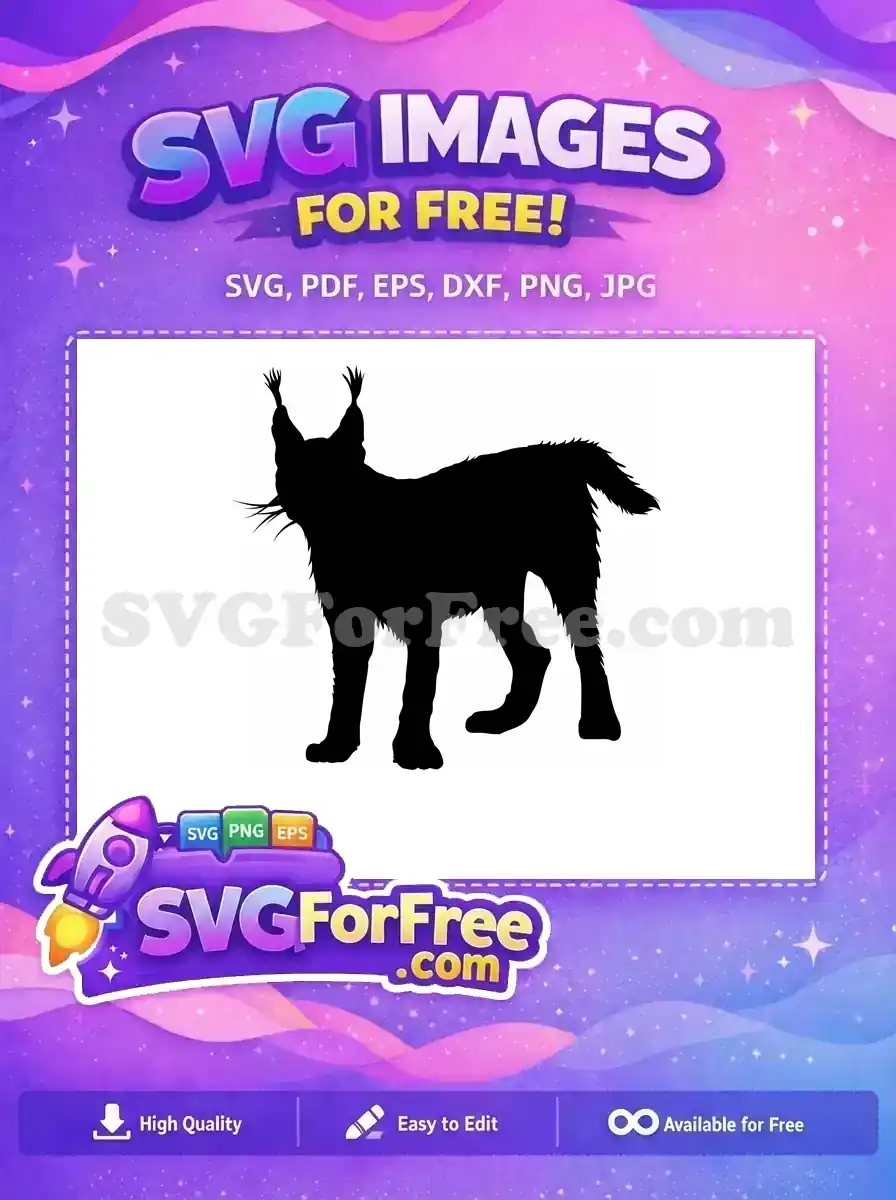 A versatile black silhouette representing a free design, ready for any project. Experience this free SVG's potential.