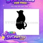 Free Black Cat Silhouette Free Elegant Tail Feline Art Free SVG - Instant Download