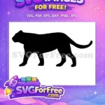 Free Walking Cat Silhouette Free Minimalist Feline Design Free SVG - Instant Download