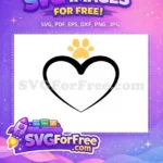 Free Yellow Cat Paw Peeking Free Cute Minimalist Silhouette Pet Lover Design Free SVG - Instant Download