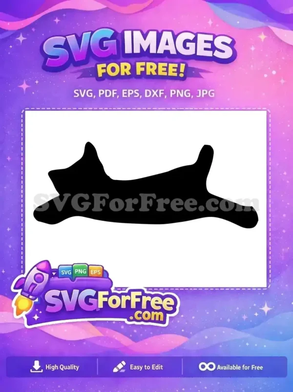 This free abstract organic silhouette design offers endless creative possibilities. A versatile free vector for any project.