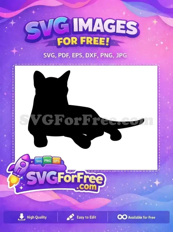 Discover this fantastic free dog silhouette design, perfect for various creative projects. A versatile free vector for crafters!