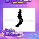 Free Black Silhouette Caterpillar Free Inchworm Design The Very Hungry Caterpillar Free SVG - Instant Download