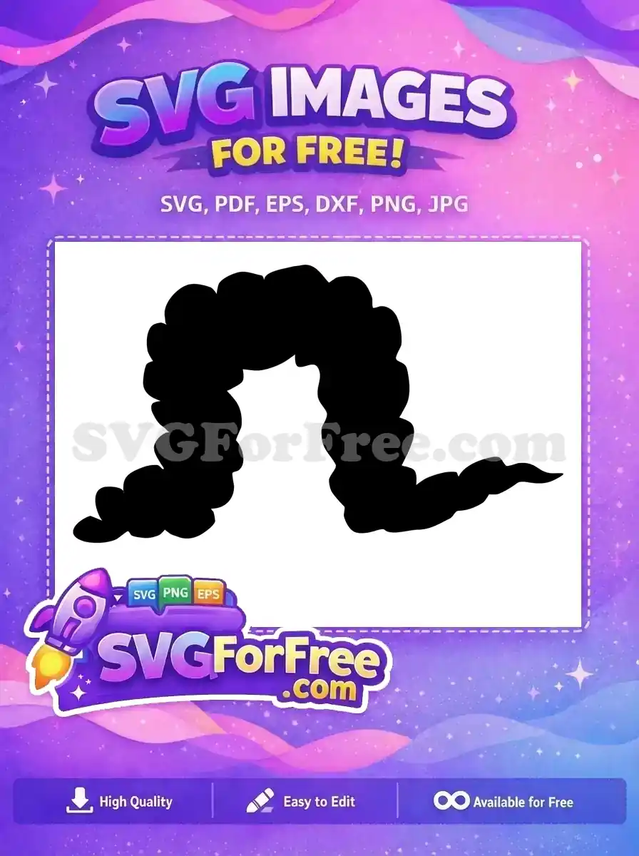 Download this free anatomical colon SVG. A detailed, high-quality vector silhouette, ideal for health education and medical free designs.