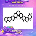 Free Crawling Caterpillar Outline Free Simple Black Insect Art Free SVG - Instant Download