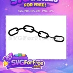Free Black Chain Free Sketch Links Design Free SVG - Instant Download
