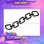 Free Heavy Black Links Free Industrial Silhouette Chain SVG Free SVG - Instant Download