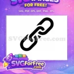 Free Number One Chain Design Free Linked Blocks Numeric Character Free SVG - Instant Download