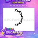 Free Number One Character Free Chain Style Design Coolest Number 1 Free SVG - Instant Download