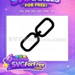Free Smiling Number 1 Character Free Blue and Red Chain Design Cartoon Free SVG - Instant Download