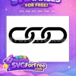 Free Number One Character Free Chain SVG Design Free SVG 1 - Instant Download