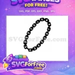 Free Outline Chain Links Free Oval Border Design Chain SVG Free SVG - Instant Download