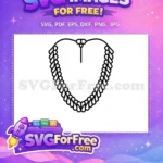 Free Bold Number One Free Chain Design Birthday Party Free SVG - Instant Download