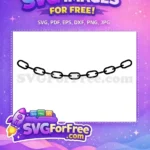 Free Thick Black Links Free Square Block Connectors Chain Free SVG - Instant Download