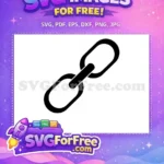 Free Classic Number 1 Free Black and White Chain Free SVG - Instant Download