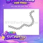 Free Gray Metal Links Free Interlocking Design Chain Free SVG - Instant Download