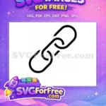 Free Number 1 Character Free Chain Link Style Digital File Free SVG - Instant Download