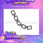 Free Dark Textured Chain Free Rectangle Link Design Chain SVG Free SVG - Instant Download