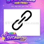 Free Black Chain Links Free Interlocking Symbol Chain SVG Free SVG - Instant Download