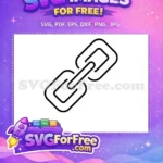 Free Blocky Number 1 Free Geometric Chain Links Character Symbol Free SVG - Instant Download
