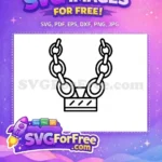 Free Red Numberblock One Free Chain SVG Design Numberblocks Free SVG - Instant Download