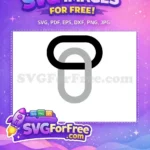 Free Silver Numeral One Free Chain Link Design Number Graphic Free SVG - Instant Download