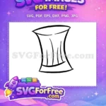 Free Simple Chef Hat Outline Free Classic Cooking Toque Ratatouille Free SVG - Instant Download