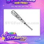 Free Grey Bat Free Wood Grain Chicago White Sox Free SVG - Instant Download