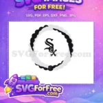Free Gothic Logo Design Free Wavy Border Emblem Chicago White Sox Free SVG - Instant Download