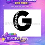 Free Guardians Baseball G Free Logo with Stitching Chicago White Sox Free SVG - Instant Download