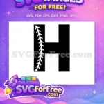Free White H Free Baseball Stitch Chicago White Sox Free SVG - Instant Download