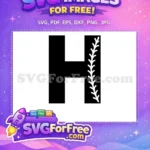 Free Chicago White Sox H Free Baseball Stitching Logo Free SVG - Instant Download