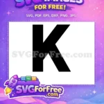 Free Strikeout K Symbol Free Black White Design Chicago White Sox Free SVG - Instant Download