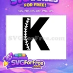 Free Baseball Stitch Letter K Free Black White Chicago White Sox Free SVG - Instant Download