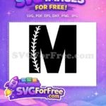 Free Monogram M Logo Free Baseball Team Emblem Chicago White Sox Free SVG - Instant Download