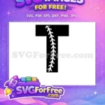 Free Baseball Laces Design Free Black White Chicago White Sox Free SVG - Instant Download