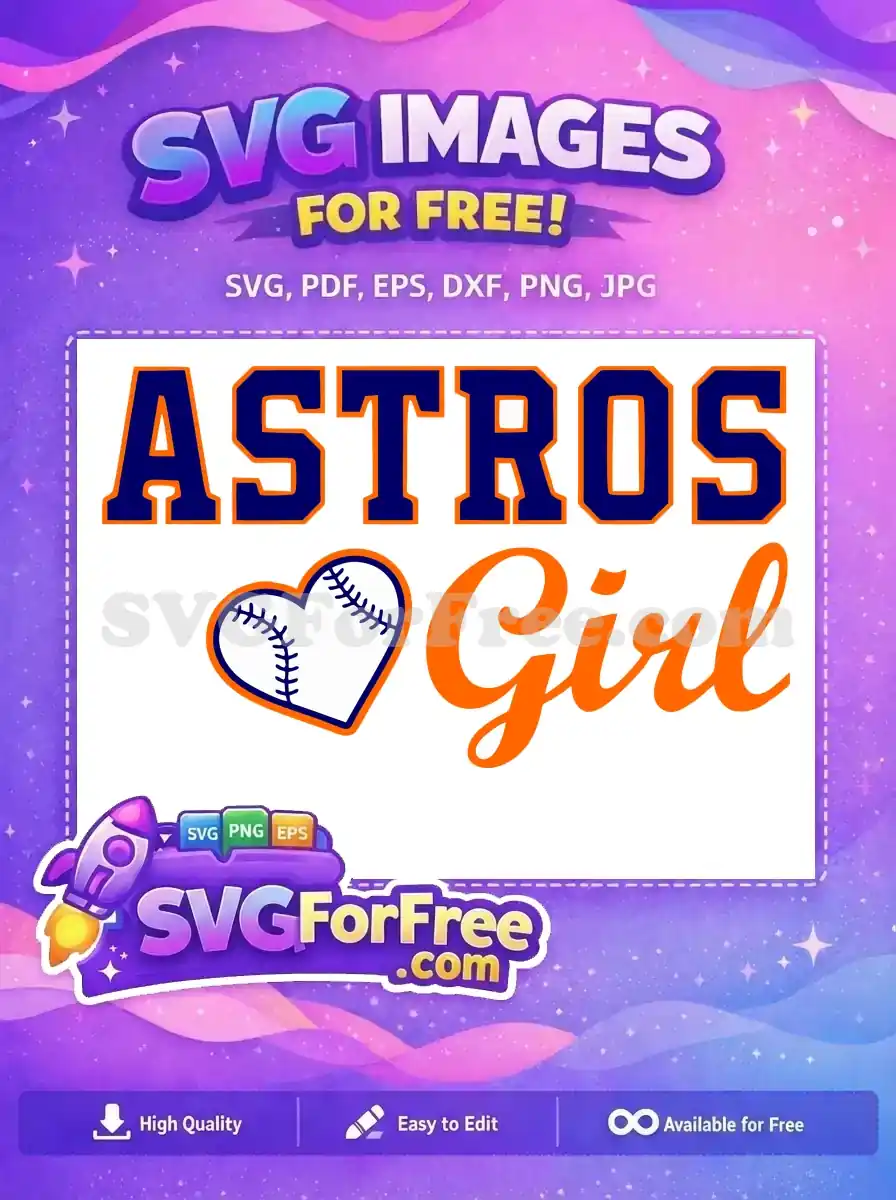 Free Astros fan design featuring bold, navy blue and orange 'ASTROS' text, perfect for showing team pride.