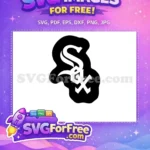 Free Black White Free Logo Chicago White Sox Free SVG - Instant Download