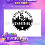 Free Black Logo Free City Plate Chicago White Sox Charities Free SVG - Instant Download