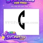 Free Chicago White Sox Logo Free Black C Insignia MLB Free SVG - Instant Download