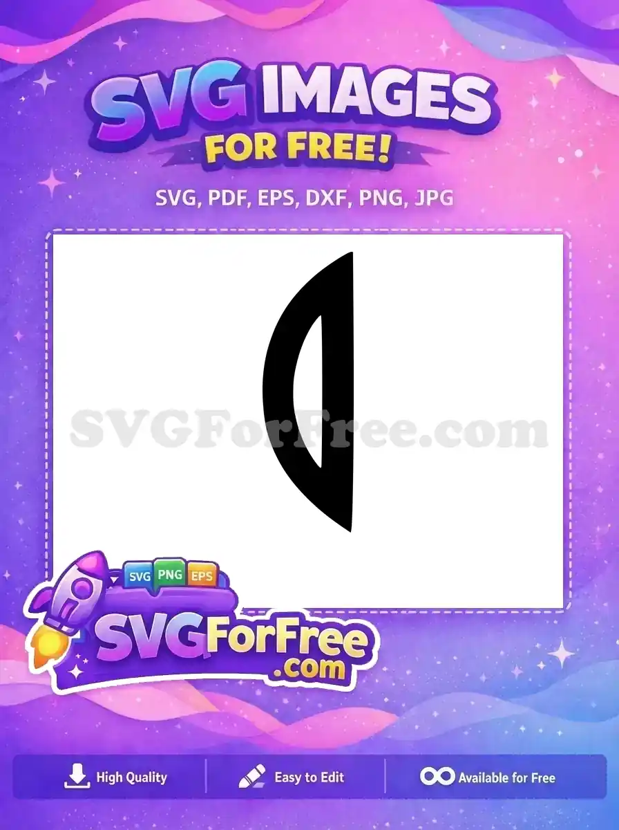 A captivating free design showcasing a bold black abstract curve with a clean white interior, ideal for modern digital projects.